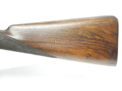 Lot 31 - Percussion double barrel 13 bore shotgun