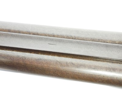Lot 31 - Percussion double barrel 13 bore shotgun