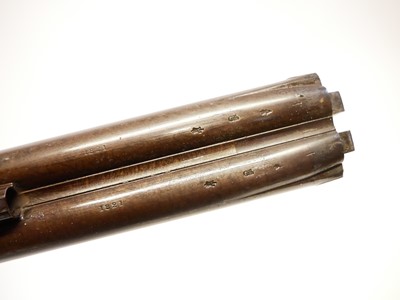 Lot 31 - Percussion double barrel 13 bore shotgun