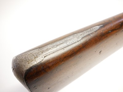 Lot 31 - Percussion double barrel 13 bore shotgun