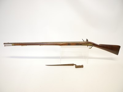 Lot 17 - Flintlock officers fusil with bayonet