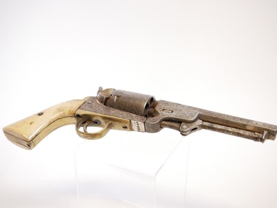 Lot 6 - Belgian percussion 35 calibre revolver by Dumoulin