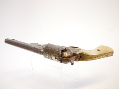 Lot 6 - Belgian percussion 35 calibre revolver by Dumoulin