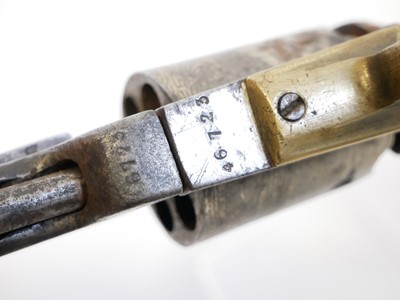 Lot 6 - Belgian percussion 35 calibre revolver by Dumoulin