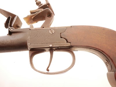Lot 3 - Ketland flintlock pistol with bayonet