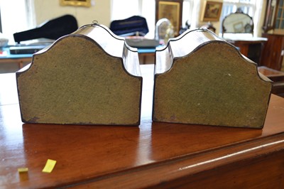 Lot 250 - Pair of George III Mahogany and Boxwood Strung Knife Boxes