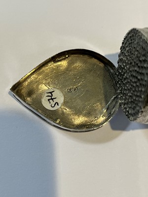 Lot 1 - A late 17th century silver nutmeg grater