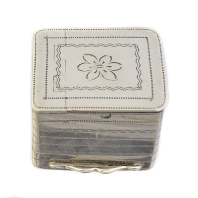 Lot 64 - A George IV silver nutmeg grater