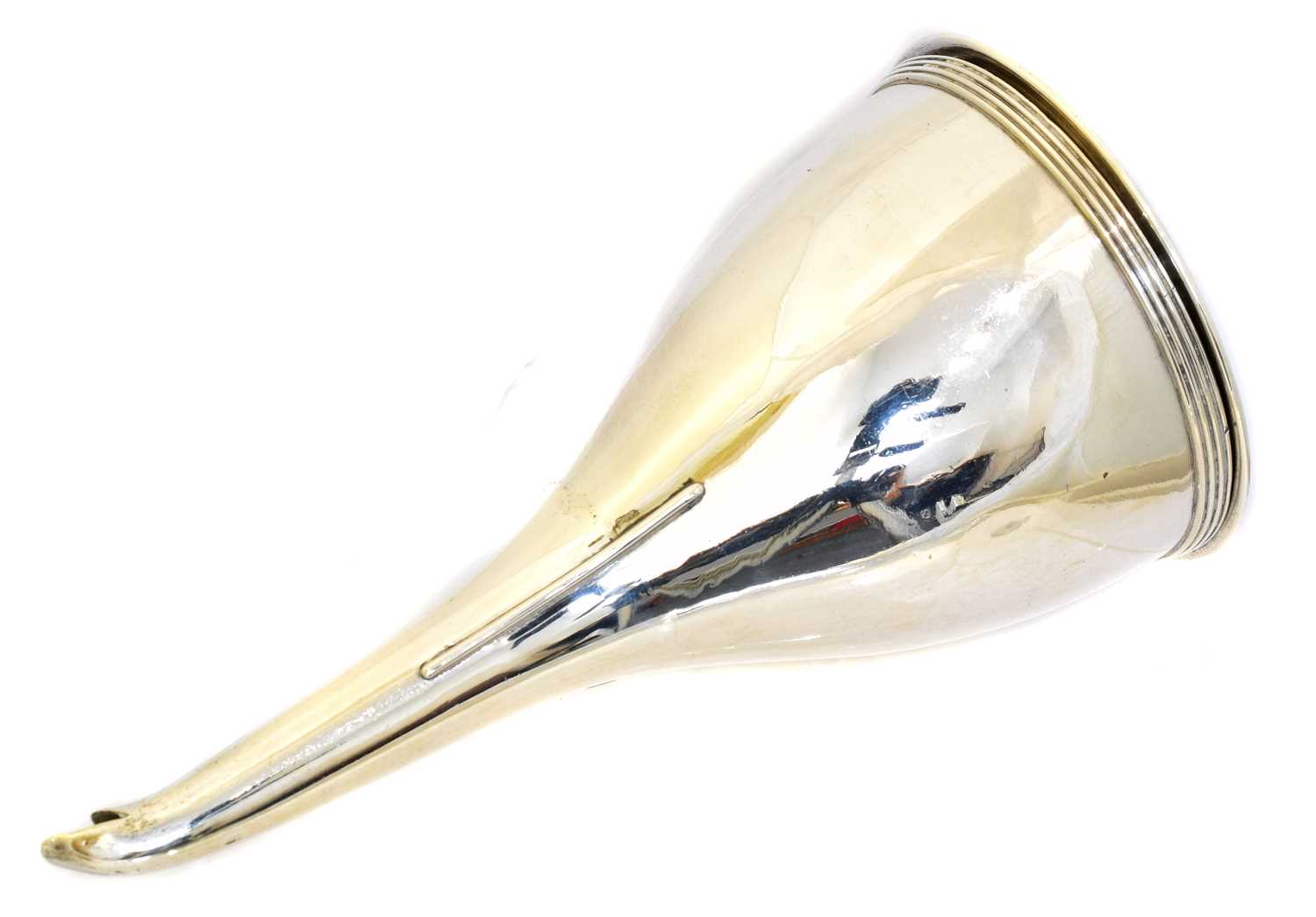 Lot 21 - A George III silver wine funnel