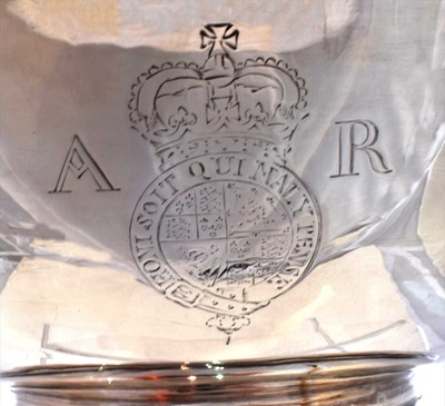 Lot 30 - A Queen Anne Britannia silver shaving bowl