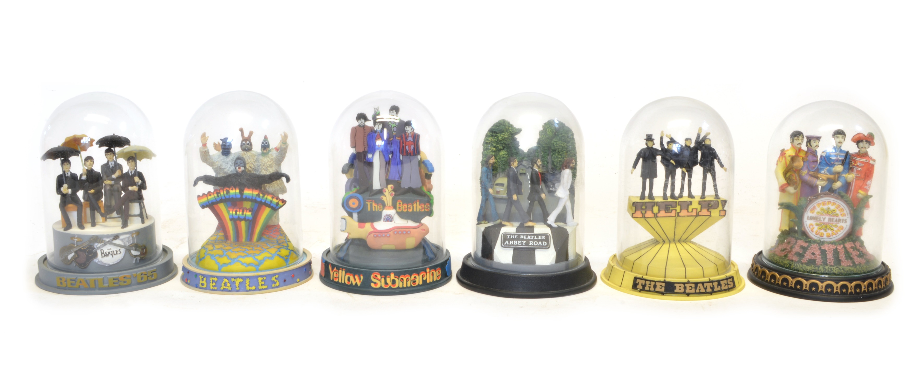 限定 ビートルズ Abbey Road オルゴールフィギュア フランクリンミント Lot 80 - Six limited edition Franklin Mint 'The
