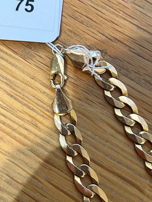 Lot 75 - A 9ct gold chain necklace