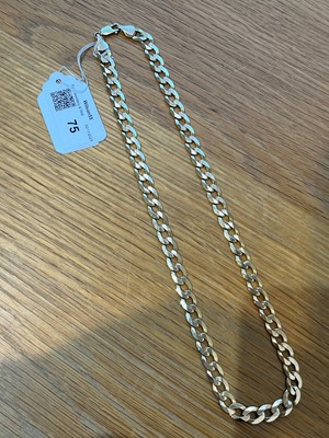 Lot 75 - A 9ct gold chain necklace