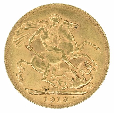 Lot 41 - King George V, Sovereign, 1913.