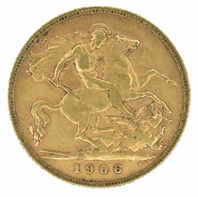 Lot 43 - King Edward VII, Half-Sovereign, 1906.