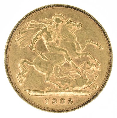 Lot 44 - King Edward VII, Half-Sovereign, 1903.