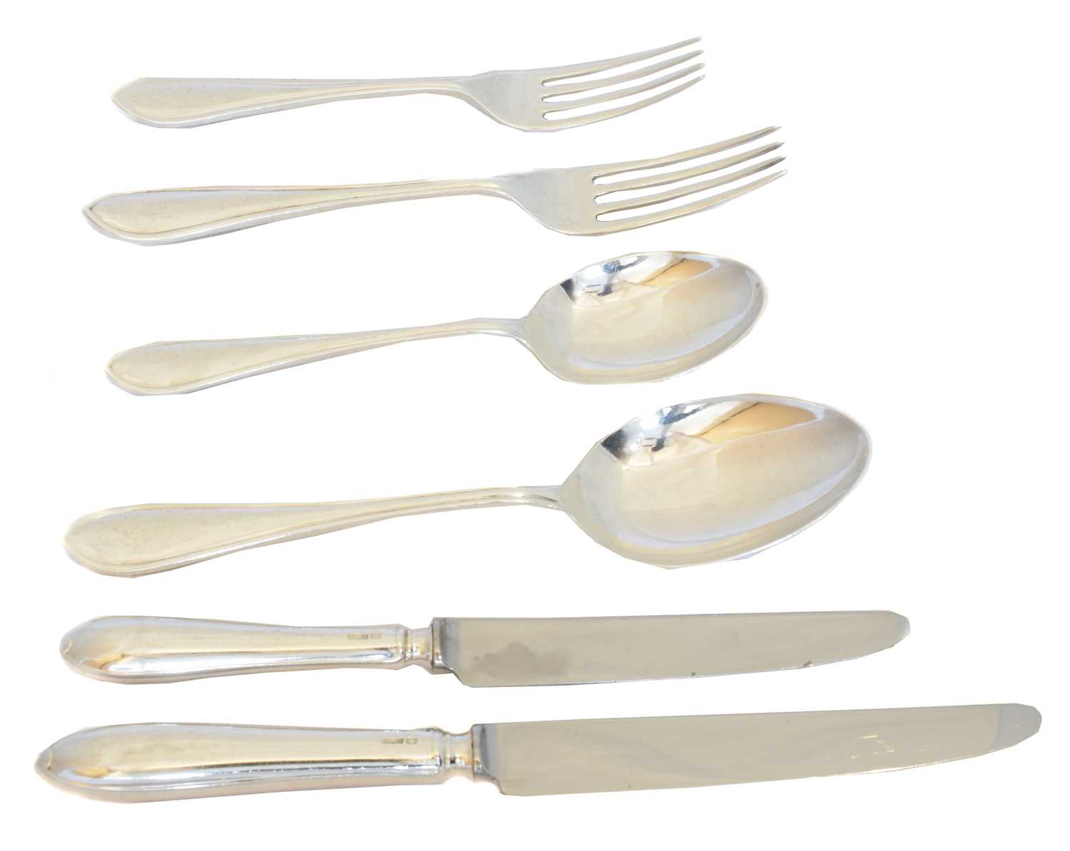 Lot 95 - A canteen of Elizabeth II silver flatware