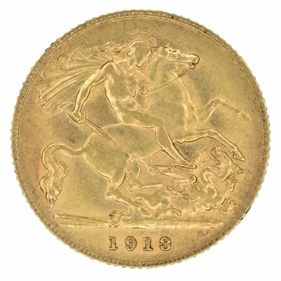 Lot 45 - King George V, Half-Sovereign, 1913.