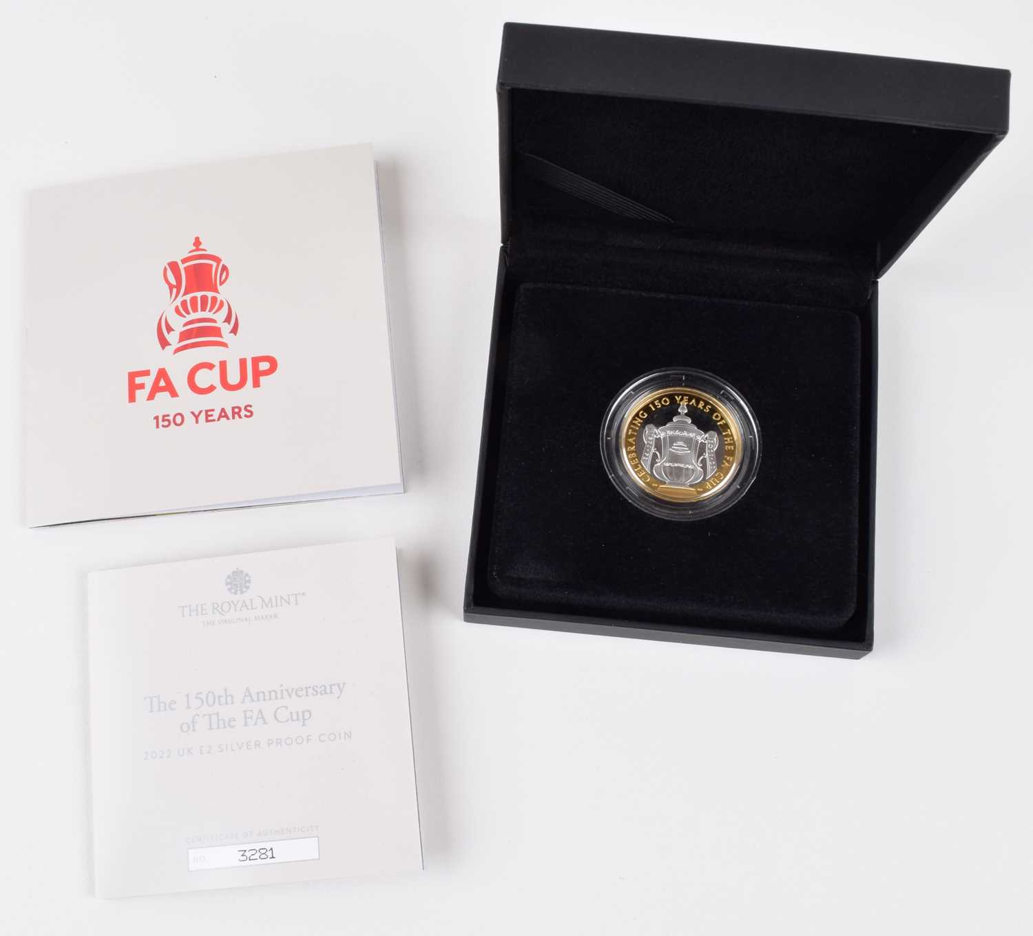 Lot 12 - The 150th Anniversary of the FA Cup 2022 UK £2 Silver Proof Coin.