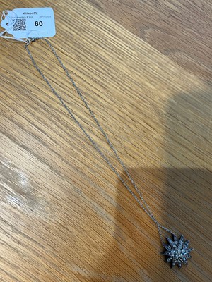 Lot 60 - A diamond star necklace