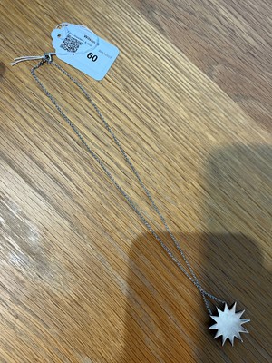 Lot 60 - A diamond star necklace