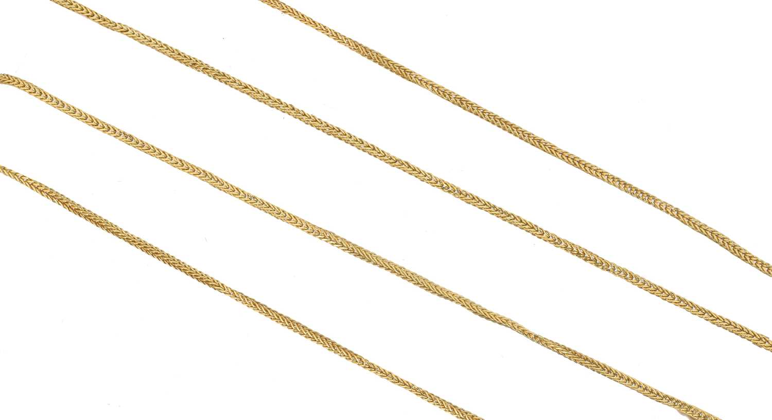 Lot 55 - An 18ct gold chain necklace