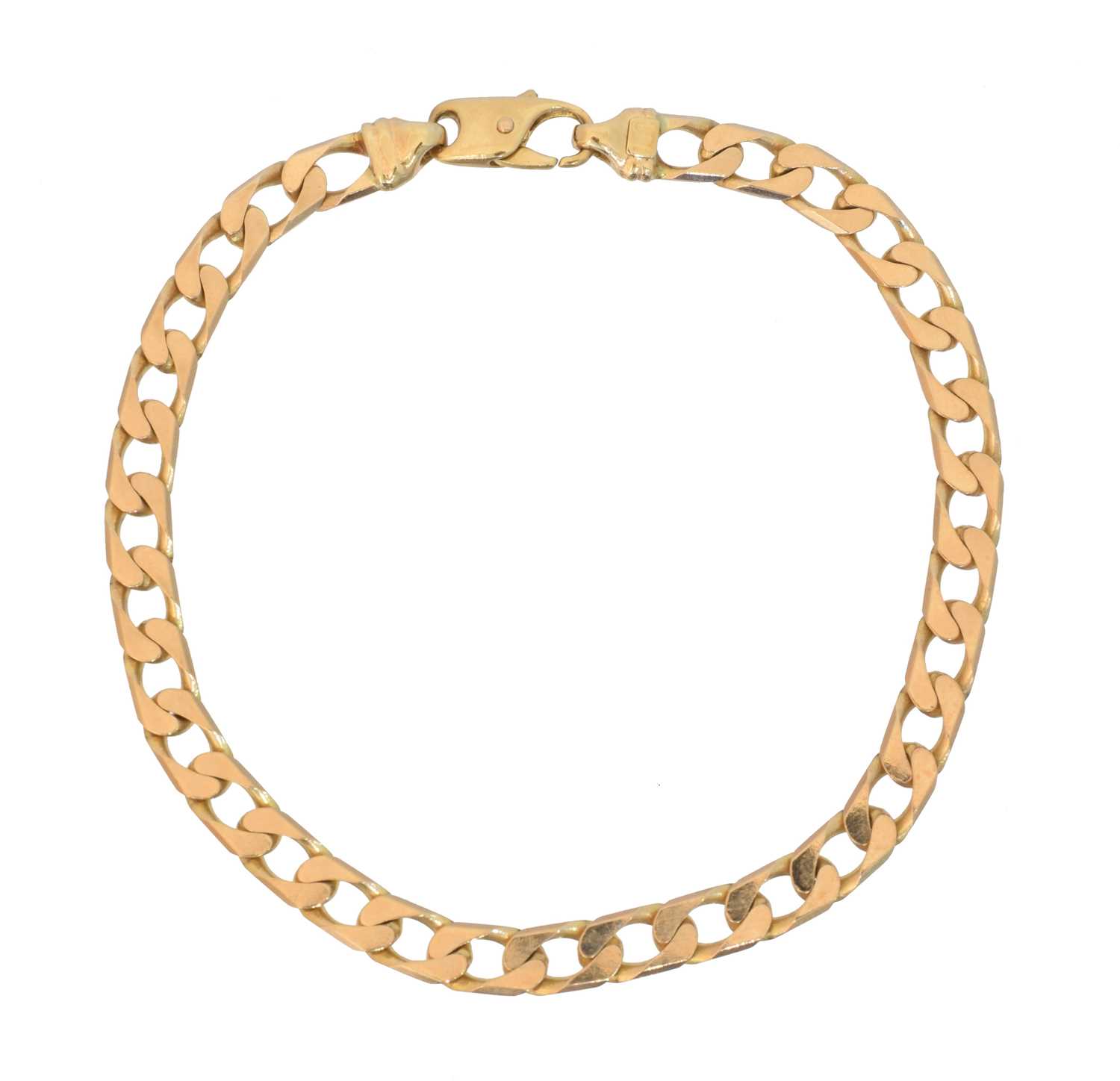 Lot 14 - A 9ct gold bracelet by UnoAErre