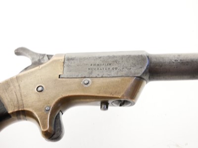 Lot 11 - Cased J.M. Marlin 'OK' 30 calibre Derringer...