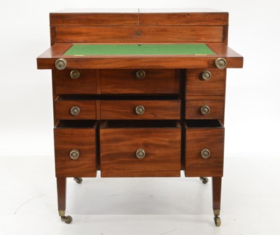 Lot 325 - George III mahogany gentleman's washstand