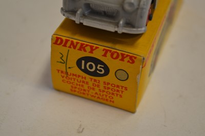 Lot 215 - Dinky Toys 105 Triumph TR2 Sports Car