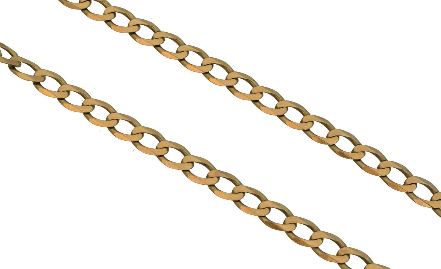 Lot 79 - A 9ct gold chain necklace.