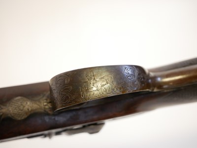 Lot 69 - Cased 44 bore (.451) percussion park rifle by...