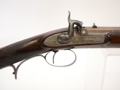 Lot 69 - Cased 44 bore (.451) percussion park rifle by...