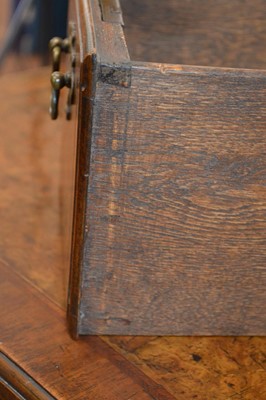 Lot 329 - George II Walnut Feather-banded Kneehole Desk