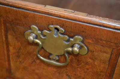 Lot 329 - George II Walnut Feather-banded Kneehole Desk