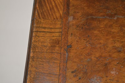 Lot 329 - George II Walnut Feather-banded Kneehole Desk