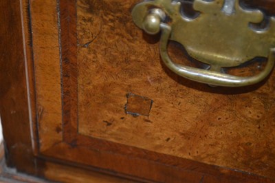 Lot 329 - George II Walnut Feather-banded Kneehole Desk