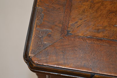 Lot 329 - George II Walnut Feather-banded Kneehole Desk