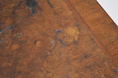 Lot 329 - George II Walnut Feather-banded Kneehole Desk