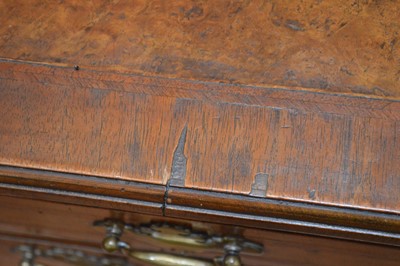 Lot 329 - George II Walnut Feather-banded Kneehole Desk
