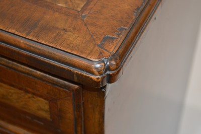 Lot 329 - George II Walnut Feather-banded Kneehole Desk