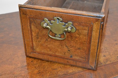 Lot 329 - George II Walnut Feather-banded Kneehole Desk