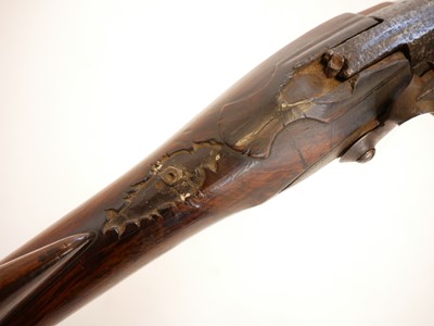 Lot 46 - Flintlock 10 bore shotgun for restoration, 33...