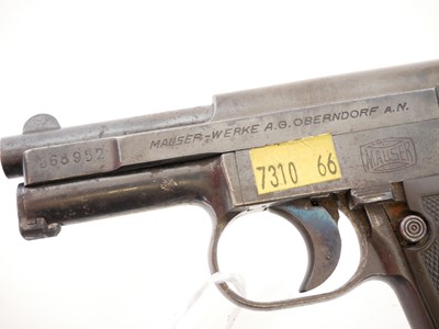 Lot 59 - Deactivated Mauser Model 1910 6.35mm semi...