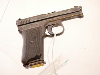 Lot 59 - Deactivated Mauser Model 1910 6.35mm semi...