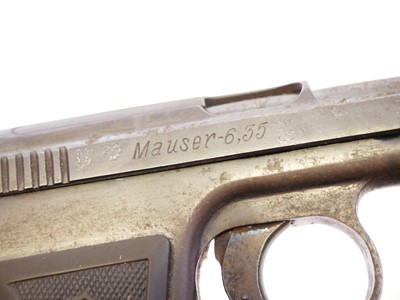 Lot 59 - Deactivated Mauser Model 1910 6.35mm semi...