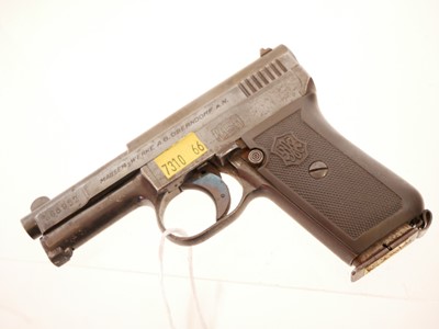 Lot 59 - Deactivated Mauser Model 1910 6.35mm semi...