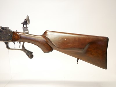 Lot 36 - German 8.15 x 46 falling block target rifle,...