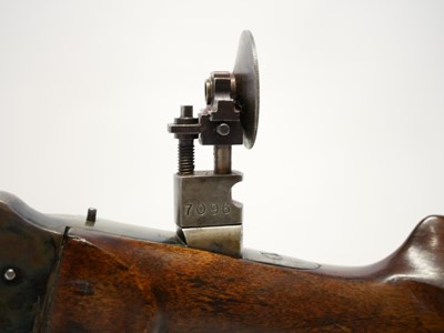 Lot 36 - German 8.15 x 46 falling block target rifle,...