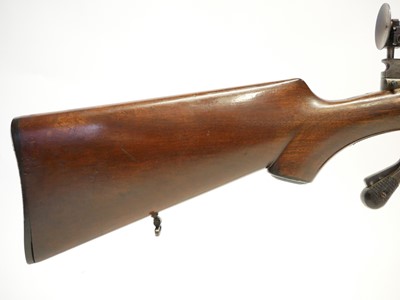 Lot 36 - German 8.15 x 46 falling block target rifle,...